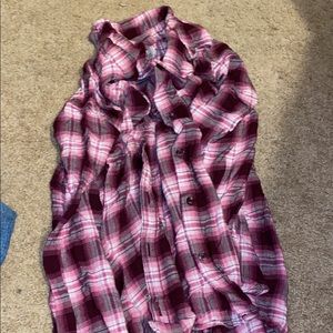 XL pink flannel